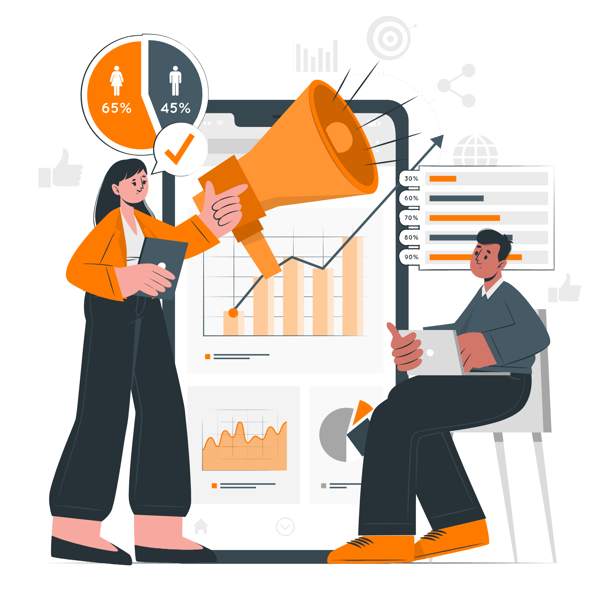 A team collaborating on web consulting strategy in a modern office